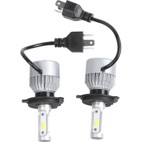 Ampoules LED H4 72W 8000LM pour phares de voiture (feux de route/croisement), blanc 6000K