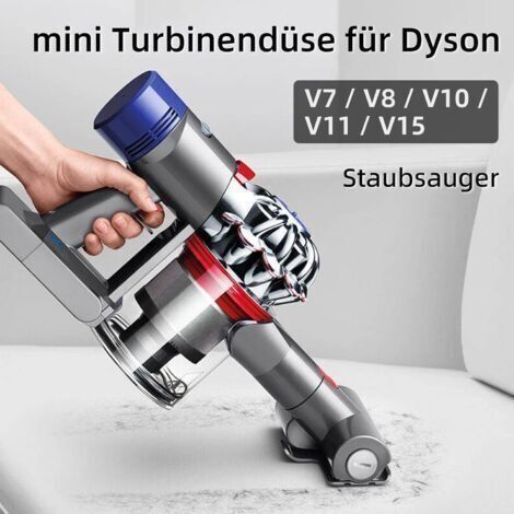 Mini-Turbobürste für Dyson V7 / V8 / V10 / V11 / V15 Staubsauger, Schnellwechsel-Walzenbürste für Sofas, Autositze, Sessel, beseitigt Hausstaubmilben und Allergene (1/3)