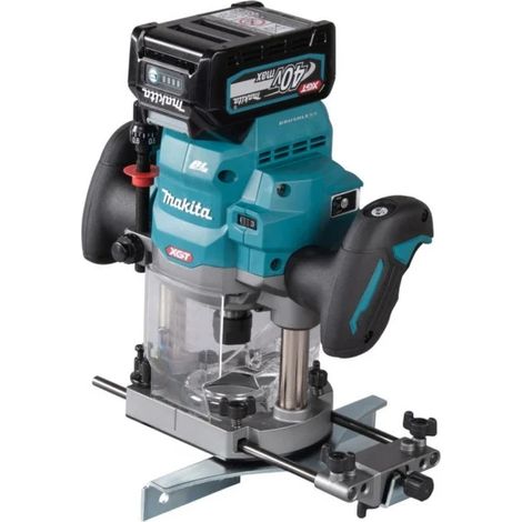 Makita – Fraiseuse verticale sans fil 40V – Moteur Brushless – 12 mm – Vitesse 8000-25000 tr/min – Pour travaux de menuiserie précise - RP001GM201 (1/5)