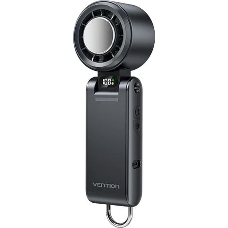 Vention PBC Ventilador de Mano - Velocidad MÃ¡xima 13000RPM - Nivel Regulable de 1 a 100 -  FunciÃ³n Frio - BaterÃ­a de 3000mAh - Pantalla LED - Conex