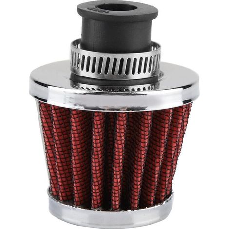 Filtre à air pour voiture, conception en accordéon d'aluminium, entrée d'air coudée à 45 degrés pour une filtration améliorée
