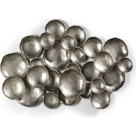 Skulptur 114X9X89 Silber Metall (1/2)