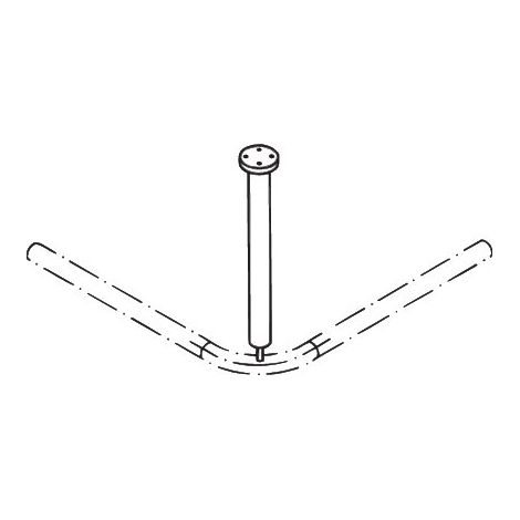 HEWI 801.34B019 99 Suspension de plafond Ser 801, mat (1/2)