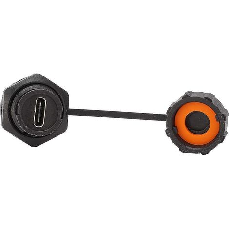 Wasserdichter Typ-C-Schraubstecker (weiblich) für Leiterplatten, E10TPCBFFF-Schnellverriegelungs-Industriestecker (1/5)