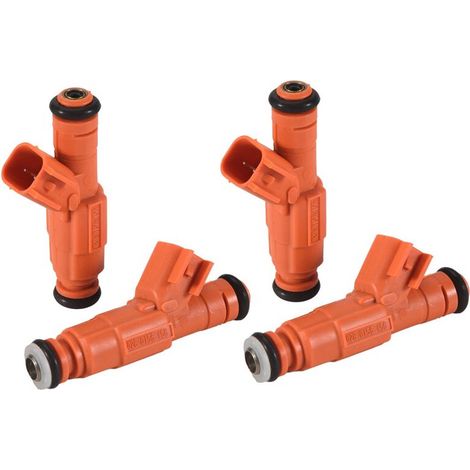Inyector de combustible automotriz de 4 piezas para Focus 6 2.3L MZR 3M4G9F593BA 0280156156 (1/2)