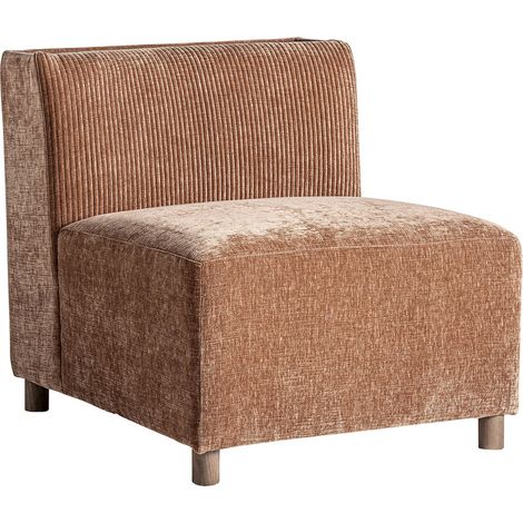 Module central de canapé marron contemporain - marron (1/5)