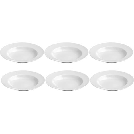 Tognana Oliva, set 6 piatti pasta bowl cm 29, in porcellana (1/2)