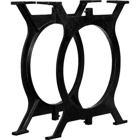 vidaXL Patas de mesa de comedor 2 uds estructura O hierro fundido (1/4)