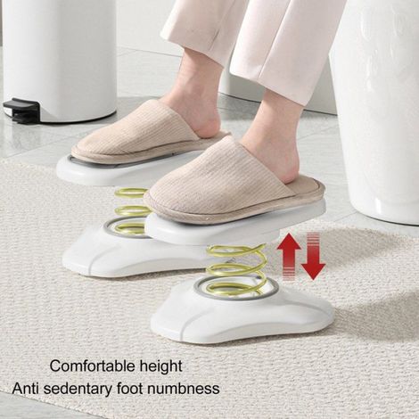 Tabouret de toilette pour adultes Tabouret de pied de toilette avec ressort pour adultes, Base parapharmacie ceinture (1/5)