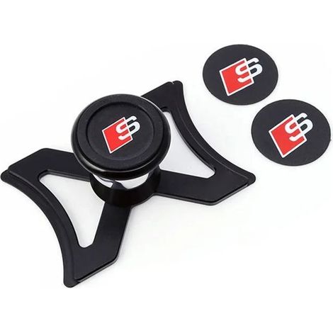 Soporte magnético para teléfono para Audi A3 S3 8V (2013–2019), montaje en rejilla de ventilación, bloqueo automático por gravedad, soporte de aluminio resistente para portón trasero, ángulo de visión (1/5)