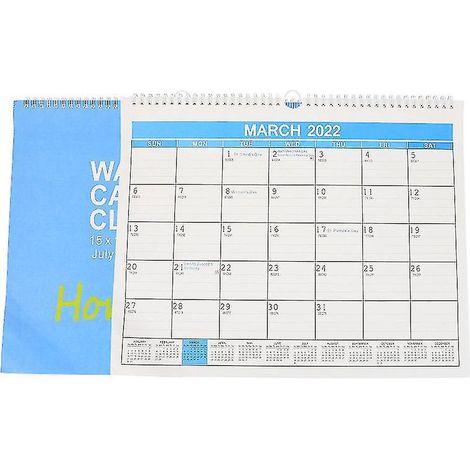 Calendrier mural en papier et en fer pour usage domestique (1/3)