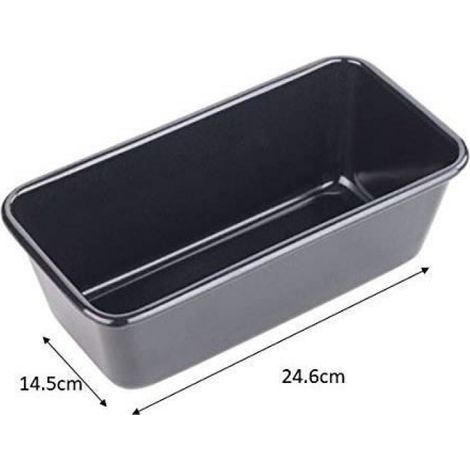 Moule À Cake - Métal - 900 G - Noir - Pour Préparations De Gâteaux (1/4)