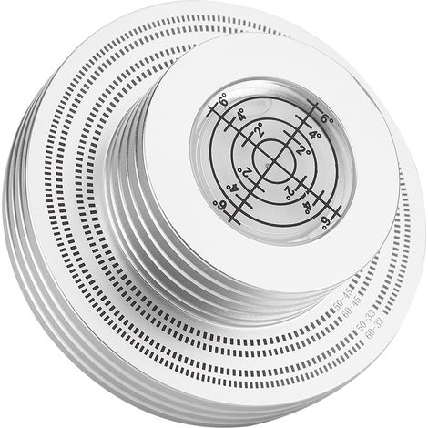 Stabilisateur de poids pour disque vinyle LP, pince de serrage pour platine avec gradateur de haute précision, argent (1/5)
