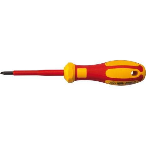 Tournevis RS PRO, Pointe Pozidriv PZ1 type Isolé, 80 mm ( Prix pour 1 )