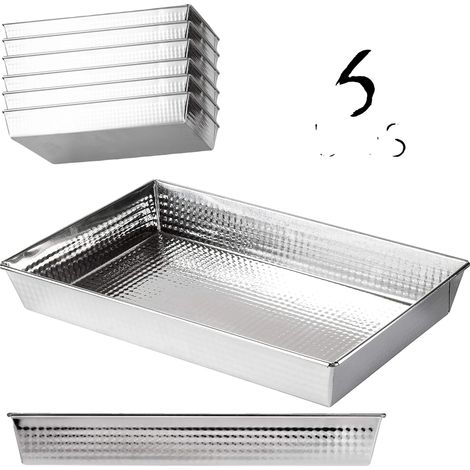 Bandeja para hornear, superficie antiadherente, alta distribución del calor, 6 PA - 40 x 25 x 6 cm (1/2)