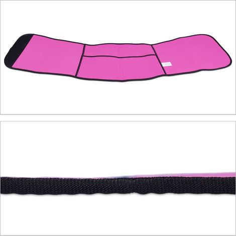 Set di cinture sudoriferhe per hula hoop taglia M 25 x 90 cm supporto ottimale comfort in neoprene nero 130011781