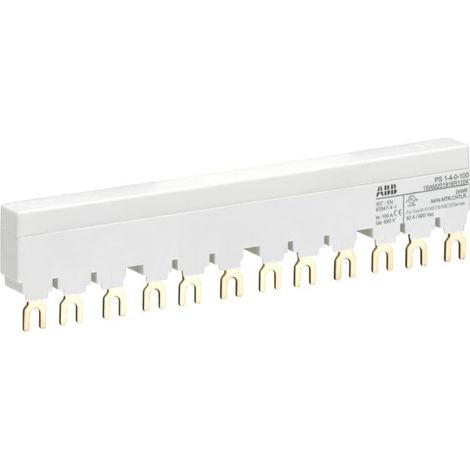 Peigne d'alimentation 100A Max pour 4 MS116/132 sans contact auxilliaire 1SAM201916R1104 ABB H440062
