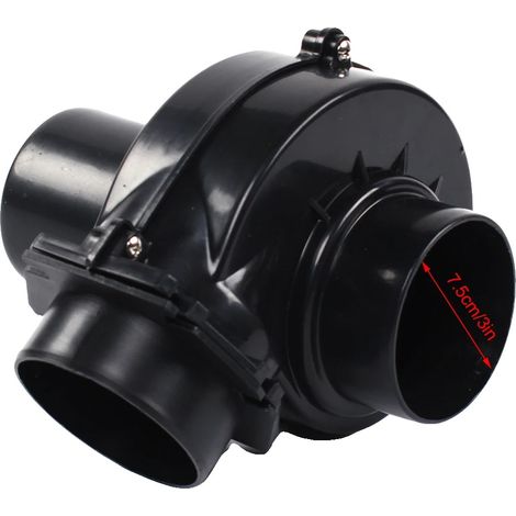 Ventilador turboalimentador eléctrico, aumenta la potencia, mejora la eficiencia energética, negro. (1/2)