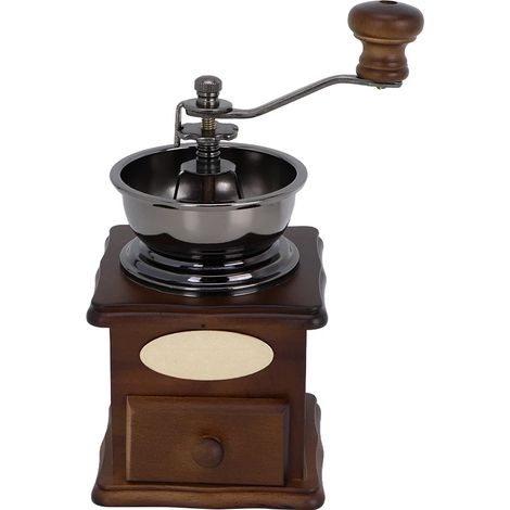 Moulin à café manuel avec mouture réglable pour expresso, cafetière à piston et café filtre, idéal pour la maison, le bureau et les voyages.-AquaForge (1/5)
