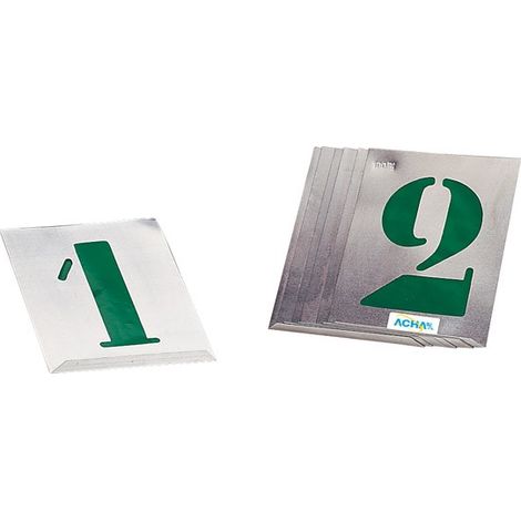 NUMERI PER ETICHETTARE ALLUMINIO SET - 50 MM