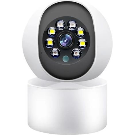 Caméra Surveillance WiFi SomLife intérieure 360 2MP , Vision nocturne, Notification tel, Détection,Suivi de mouvement, app tuya