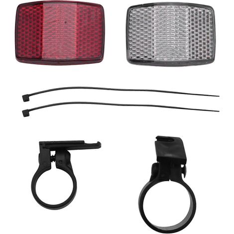 Paire de réflecteurs de lumière avant et arrière pour guidon et selle de vélo. (1/4)