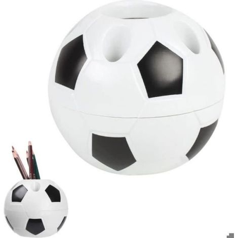 Porte-Stylo Football - Pot À Stylos Sphérique En Plastique - Organiseur De Papeterie De Bureau - 1 Pièce