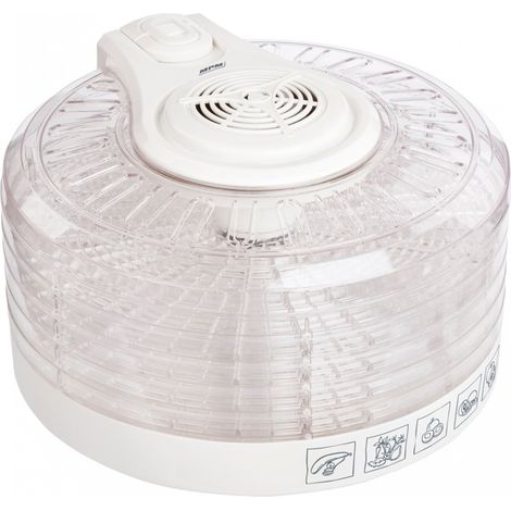 MPM MSG-02 Deshidratador de Alimentos, 3 Niveles de Potencia, 5 Bandejas expansibles de 33 cm, frutas, setas y verduras, 400W (1/5)