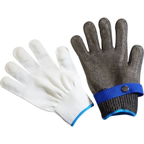 Gants de protection anti-coupures, gants de travail, gants de cuisine, adaptés à la pêche, à la découpe de viande, à la transformation et à la sculpture d'huîtres, etc. (Taille XXXL) (1/4)