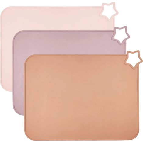 Manteles individuales de silicona para niños, antideslizantes y reutilizables, portátiles y resistentes al calor, manteles individuales para bebés, manteles individuales de silicona resistentes a las (1/5)