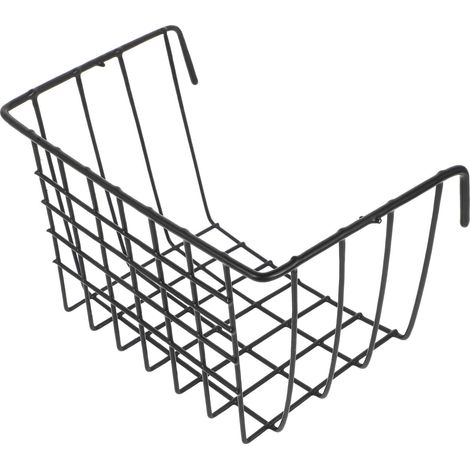 Mangeoire à Foin en Fer Noire pour Lapins et Cochons d'Inde, Panier Suspendu Pratique et Robuste pour Cage d'animaux de Compagnie, Gain de Place Assuré (1/5)