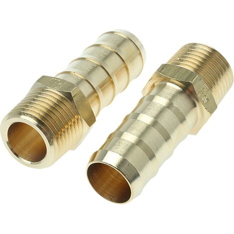 Raccord cannelé Legris BSPT 1/2" mâle Cannelé mâle pour tuyau 16 mm en Laiton, Droit ( Prix pour Boîte de 10 )