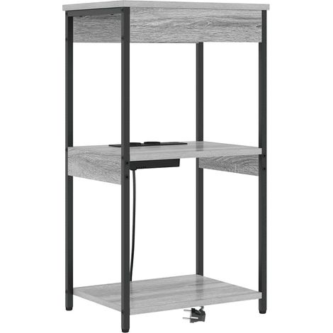 Maison Exclusive - Nachttisch Graues Sonoma 41 x 31 x 76 cm Holzw