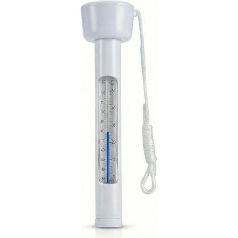 Thermomètre flottant pour piscine avec cordon, résistant aux chocs, blanc, pour mesurer la température de l'eau des piscines et des spas-AquaForge (1/4)
