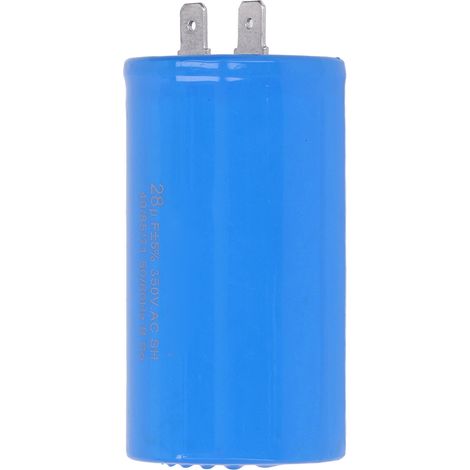 Condensateur de fonctionnement à deux broches CBB60 350V 28uf pour moteurs de machines à laver et pompes à eau. (1/5)
