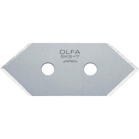 olfa-mcb-1-pack de 5 cuchillas corte 45  49x20x0,3 mm plateadas