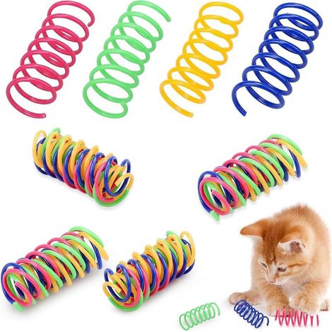 Lot de 40 Ressorts en Spirale Chat Jouets pour Chat Jouet en Plastique (1/5)
