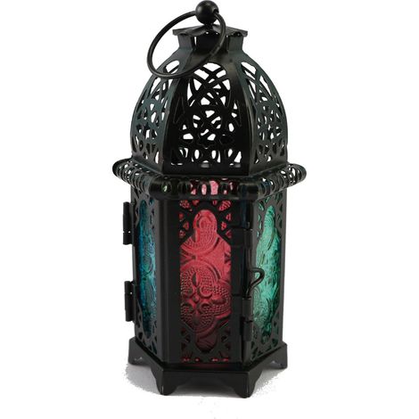 Lampe chandelier vintage en fer creux teinté, style château, lumière chaude, décoration intérieure (1/5)