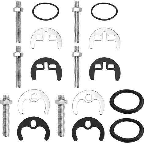 4 Piece Tap Fixing Kit, Fixing Kit, Replacement Washbasin Fixing, Suitable for Kitchen, Bathroom, Laundry Room (1/5)