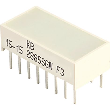 Kingbright KB-2885SGW LED-Bargraph 8fach Grün  (L x B x H) 20.04 x 9.94 x 6.12 mm
