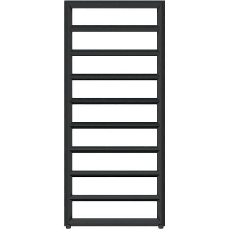 Heizungsbetrieb Handtuchheizkörper - Mattschwarz - Höhe 1600mm Breite 400mm - 480 Watt - DIA1600/400SXN