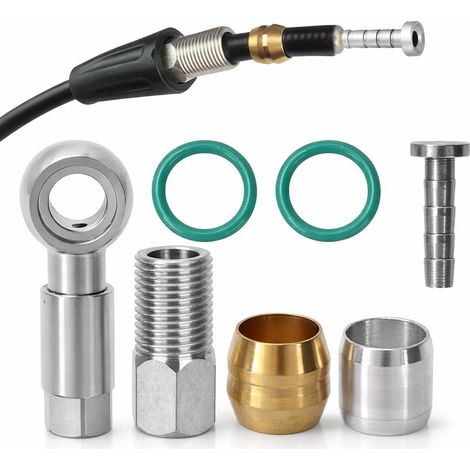 Adaptateur de tuyau raccords de vélo accessoires ensemble et insert de connecteur tuyau de frein à disque hydraulique pour vélo Olive Connector Insert (1/5)