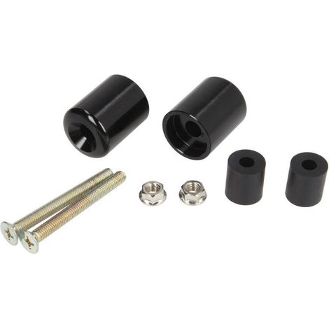 Tapones de manillar negros V Parts M6x60 para Kawasaki KLE/ZR 1991-2007