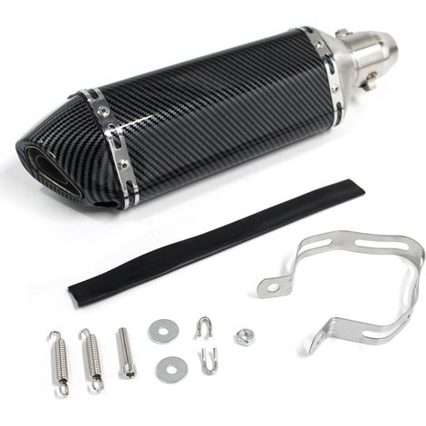 1.5'' 2" Système Silencieux D'échappement Universel Pour Moto, Tuyau D'échappement en Acier Inoxydable à Manchon Coulissant de 38 51 mm, pour ATV Dirt Street Bike Scooter Quad (1/5)