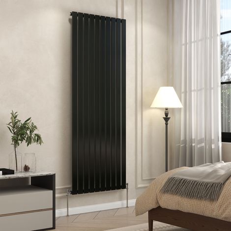 AVER-GROWTH Flat Panel Single Designer Radiator Central Heating Rads 1800x680mm Black (1/5)
