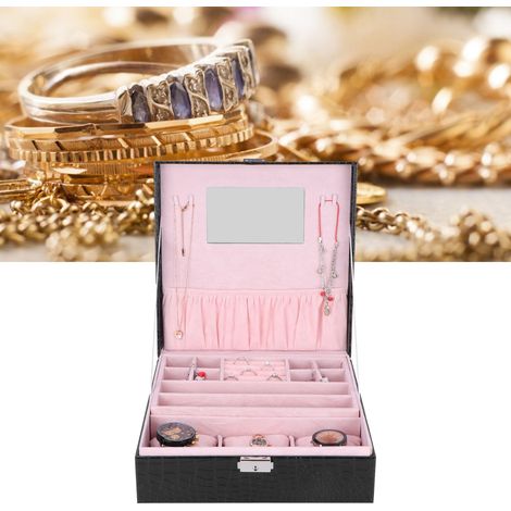 Schmuckkästchen, Ohrringständer, Armband- und Uhrenorganizer, Hochzeitsgeschenk (1/5)