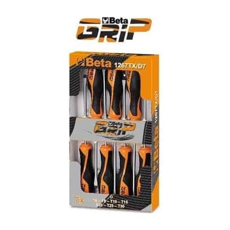 BETA Lot de 7 tournevis Torx® - 1267 TX/D7 - 012670307