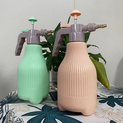 Vaporisateur de jardin de 1500 ml avec buse rotative, étanche et à large zone de pulvérisation uniforme. Couleur : rose et orange. (1/5)