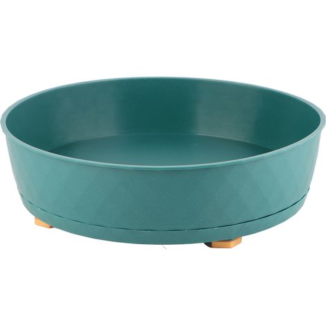Plateau tournant de cuisine, rotatif à 360°, antidérapant et multifonctionnel, pour épices, placard, garde-manger, réfrigérateur et plan de travail (vert). (1/5)