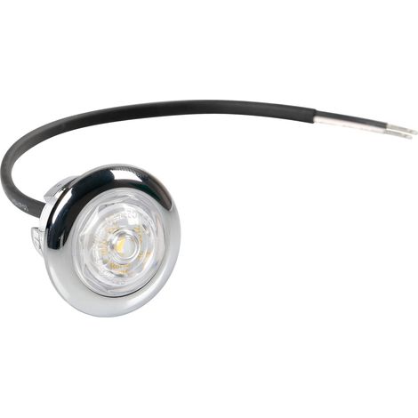 Luce ingombro - 1 Led - 12/24V - Bianco (1/4)